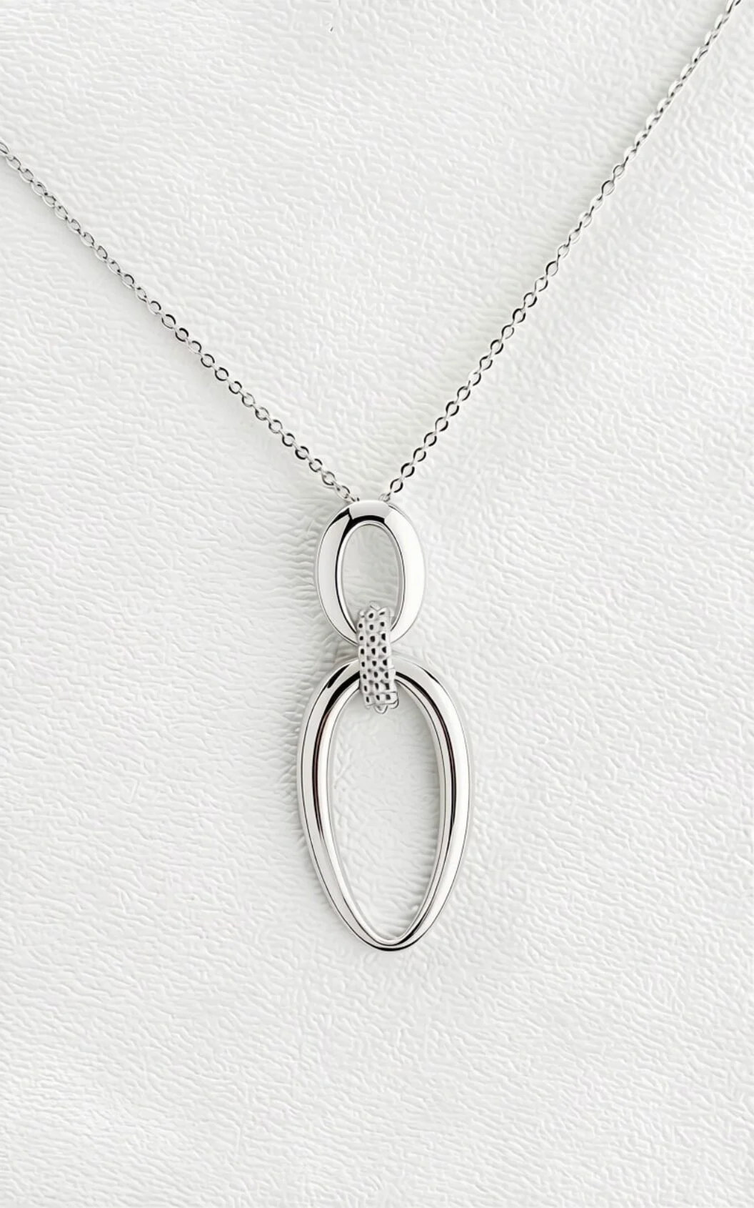 Dây chuyền oval đôi tinh xảo