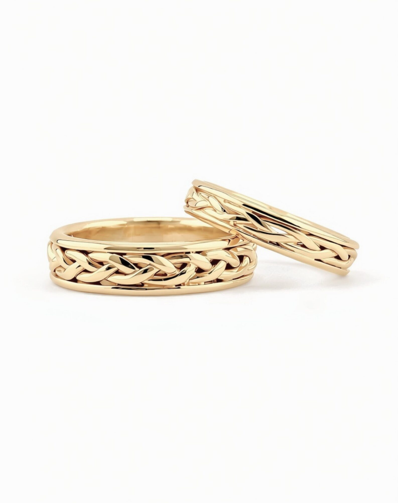 Alternative view of Nhẫn Cưới Gắn Kết -Braided Wedding Bands