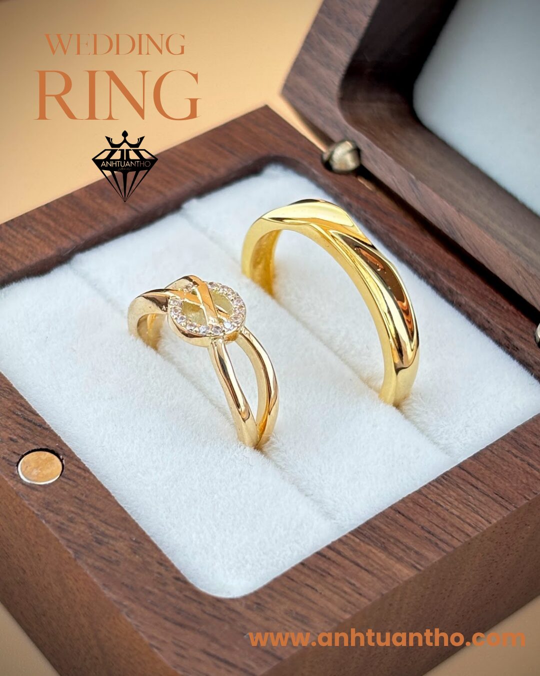 Nhẫn Cưới Golden Duo