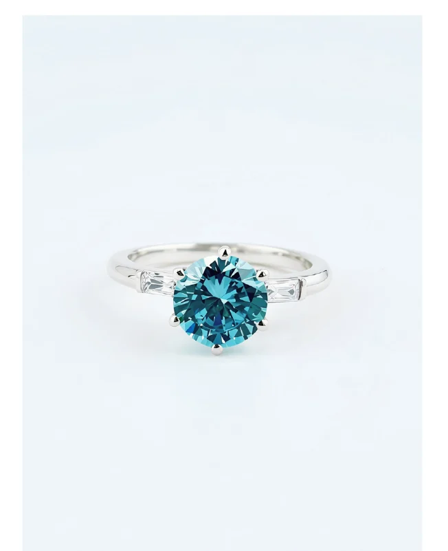 Nhẫn Đính Hôn Aquamarine Ocean Promise